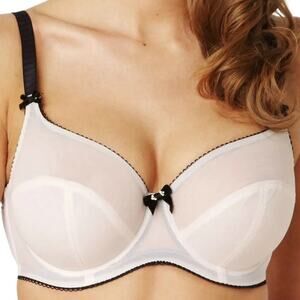 Panache 36G UK Tango Eclipse Balconnet Bra Black Label 7831 Blush NWT